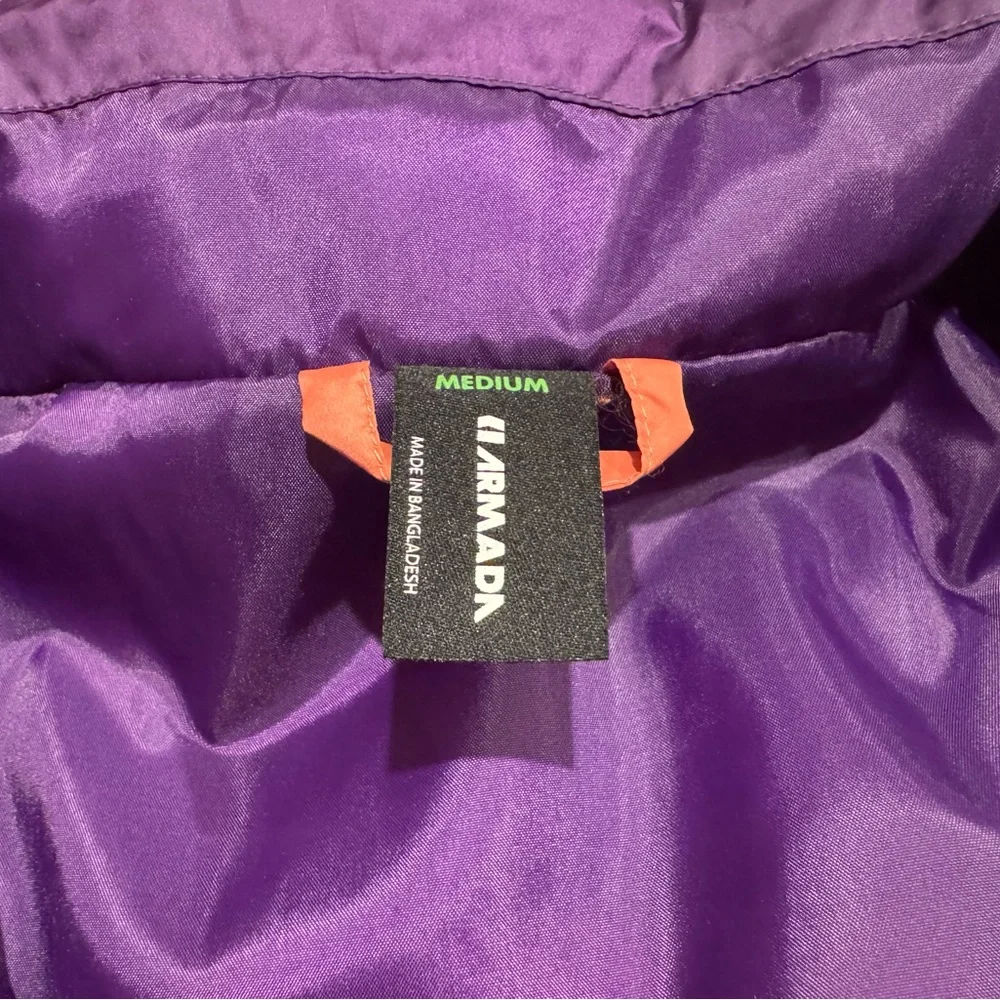 Women's Purple and Pink Ski Jacket - Picture 7 of 12